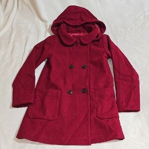 Richie House Kids Girls Double Breasted Long Wool Trench Coat Jacket Size 8